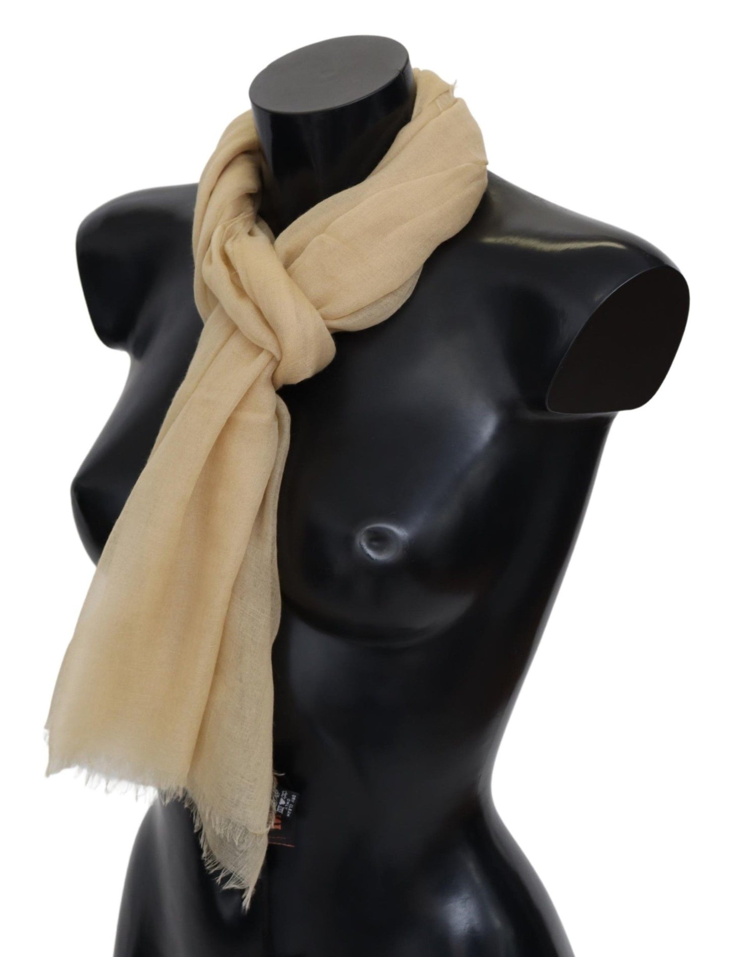 Missoni Elegant Cashmere Scarf in Beige Missoni