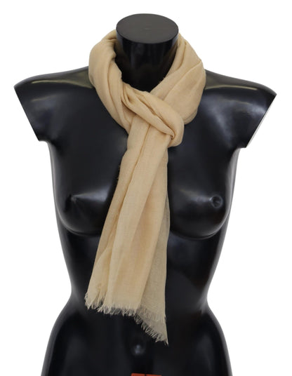 Missoni Elegant Cashmere Scarf in Beige Missoni