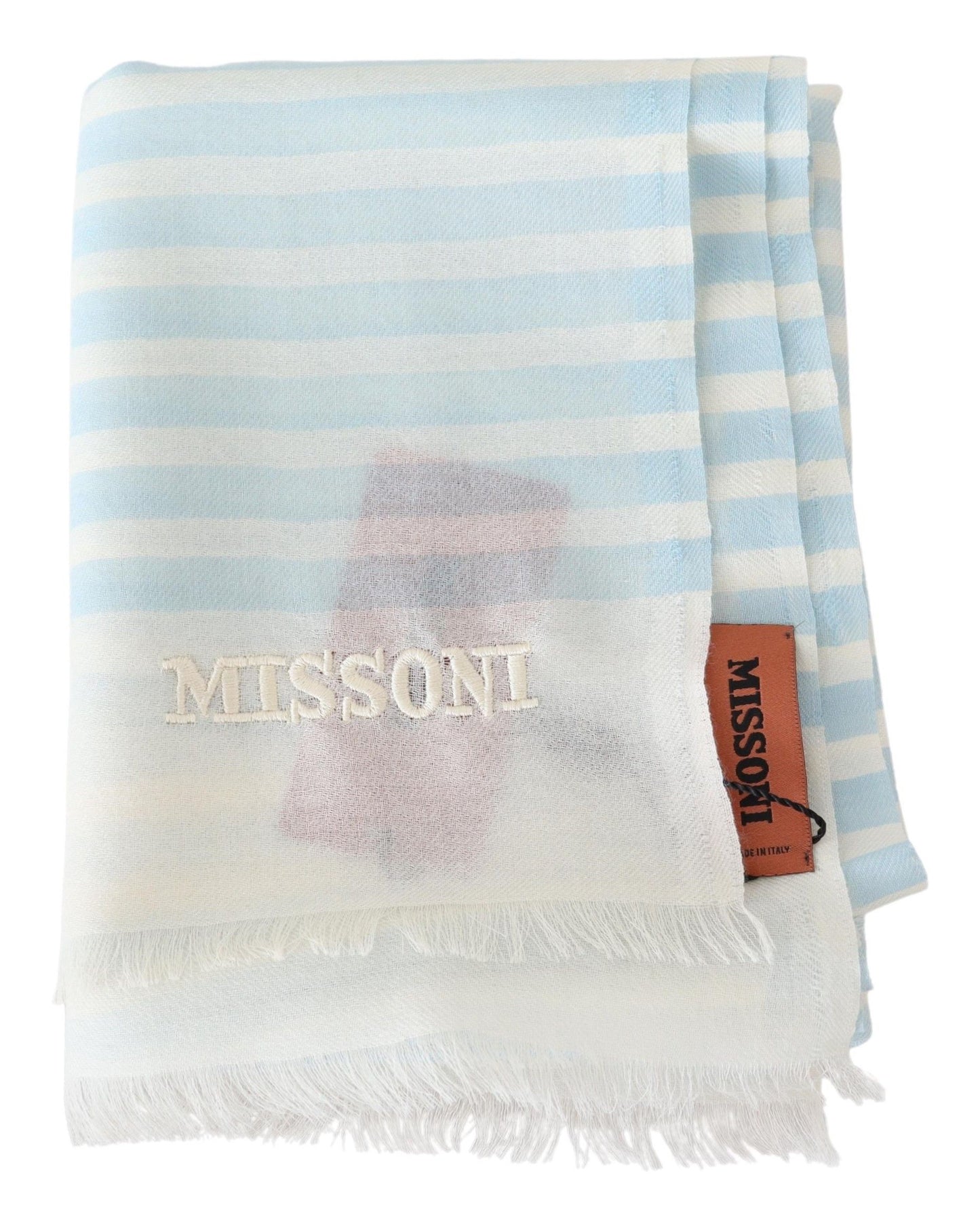 Missoni Elegant Cashmere Scarf with Linear Design Missoni