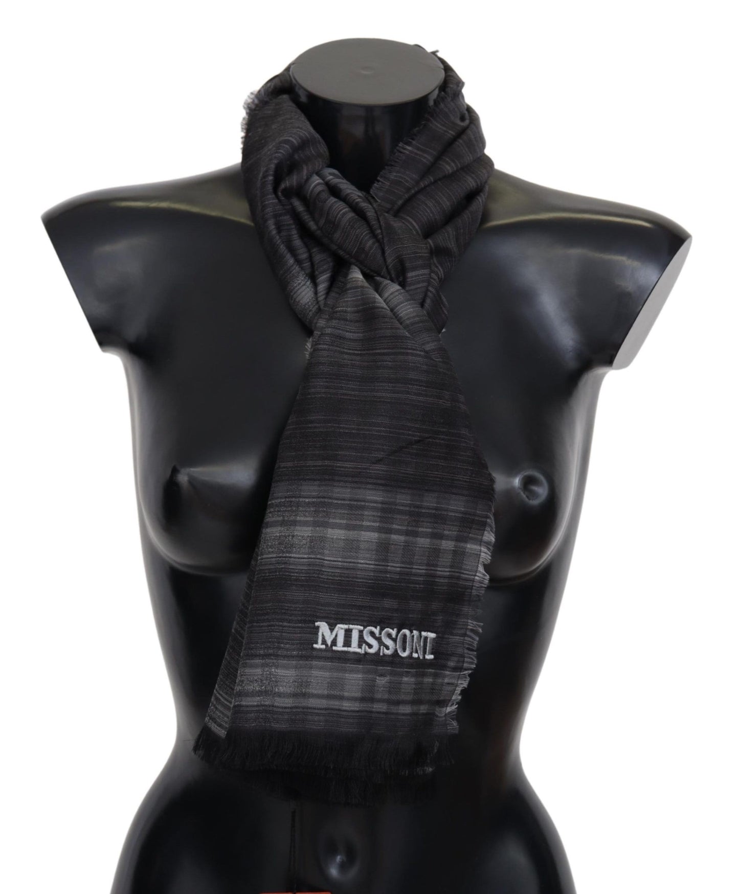 Missoni Elegant Wool Silk Polka Dot Scarf Missoni