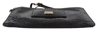 Dolce & Gabbana Exotic Leather Black Wristlet Wallet Dolce & Gabbana