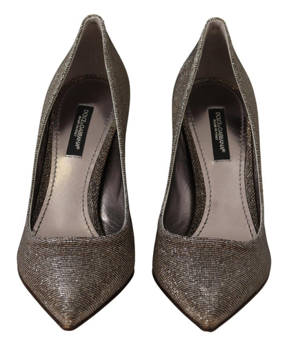 Dolce & Gabbana Elegant Silver Heels Pumps Classic Dolce & Gabbana