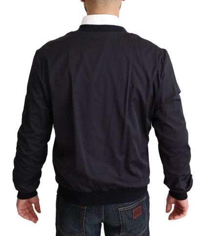 Dolce & Gabbana Elegant Silk Blend Bomber Jacket Dolce & Gabbana