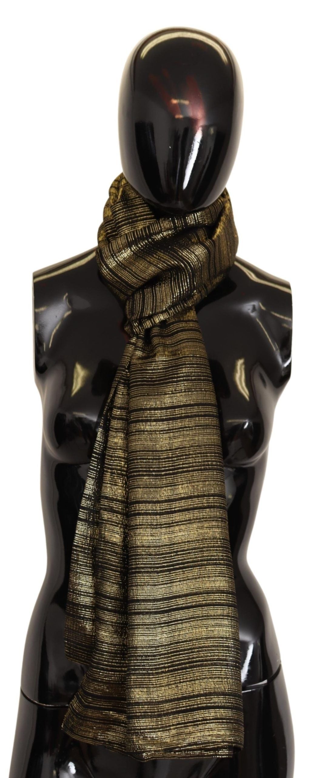 Dolce & Gabbana Elegant Gold Silk Blend Scarf Dolce & Gabbana