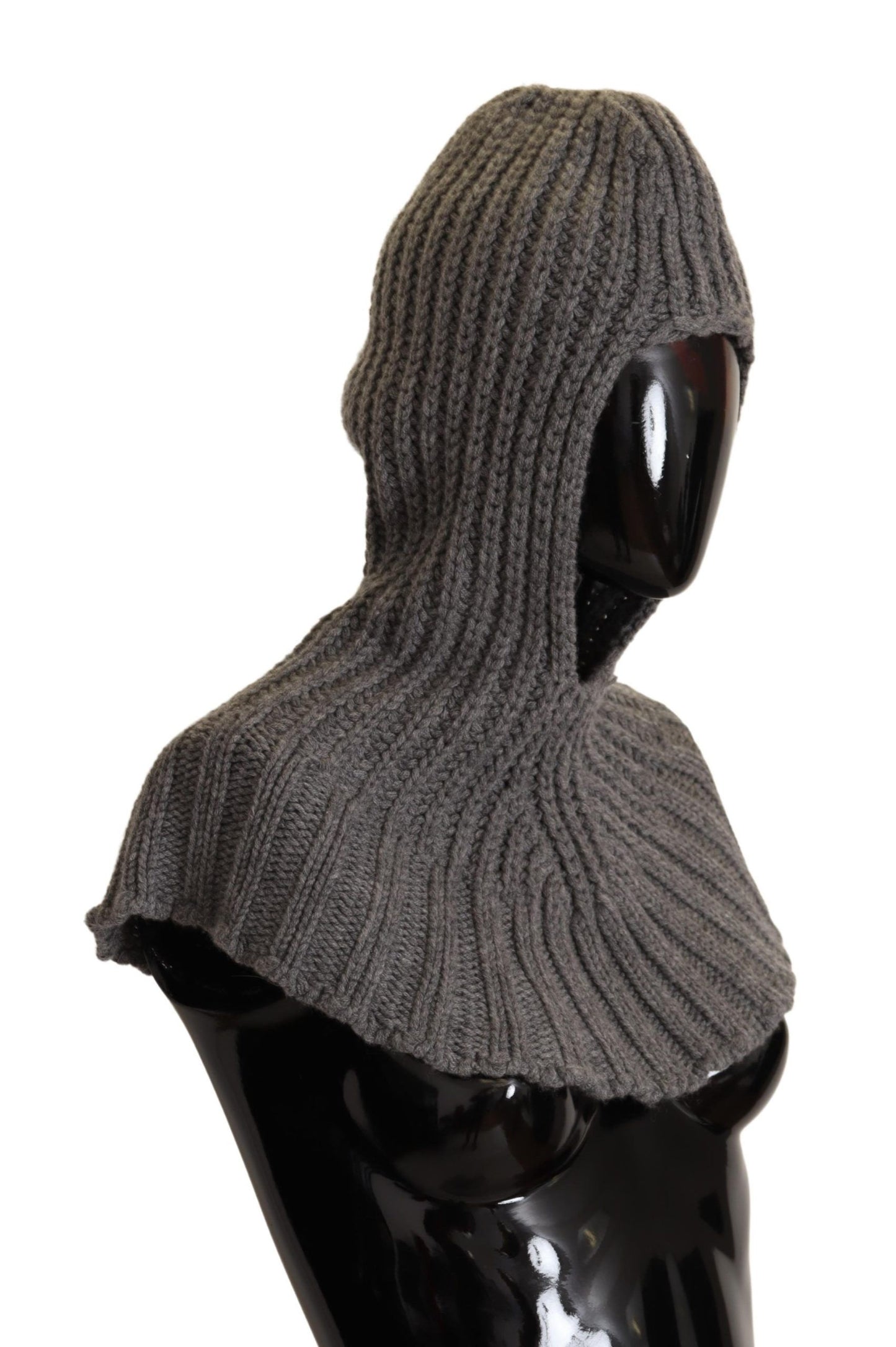 Dolce & Gabbana Elegant Cashmere Hood Scarf in Gray Dolce & Gabbana