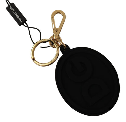 Dolce & Gabbana Elegant Black and Gold Keychain Accessory Dolce & Gabbana