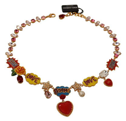 Dolce & Gabbana Charm Necklace with Hand-Painted Elements Dolce & Gabbana