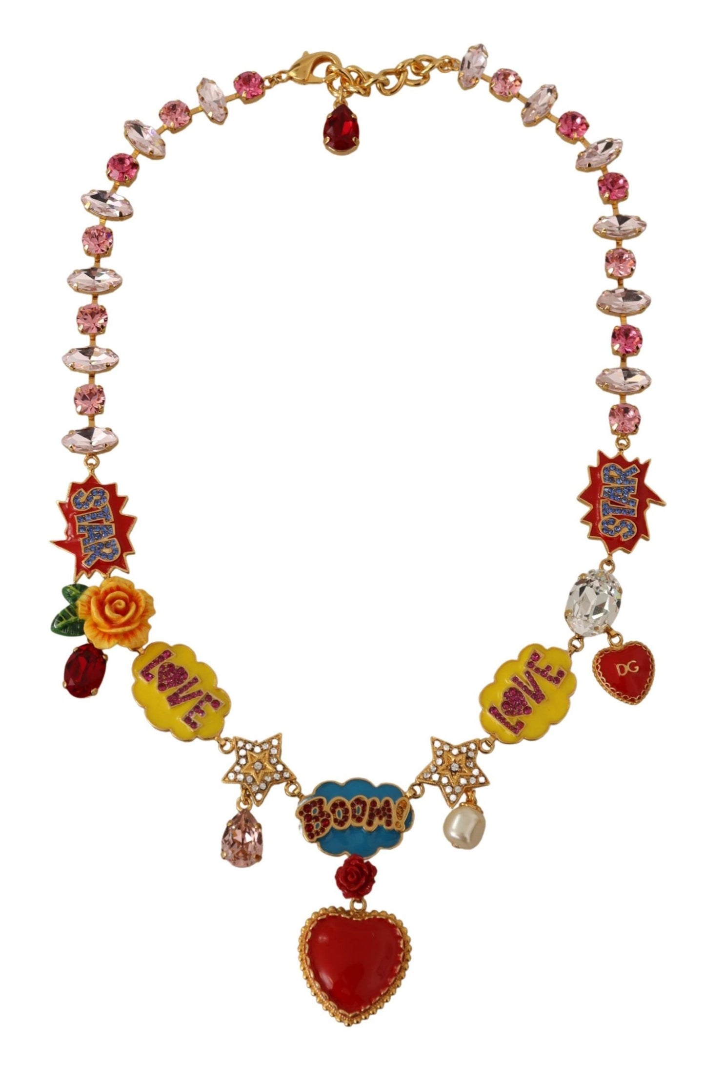 Dolce & Gabbana Chic Fumetti Cartoons Statement Necklace Dolce & Gabbana