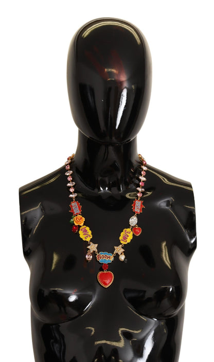 Dolce & Gabbana Chic Fumetti Cartoons Statement Necklace Dolce & Gabbana