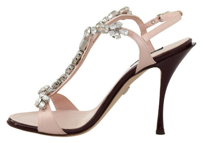 Dolce & Gabbana Crystal-Embellished Stiletto Sandals Dolce & Gabbana