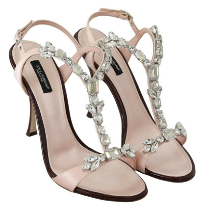 Dolce & Gabbana Crystal-Embellished Stiletto Sandals Dolce & Gabbana