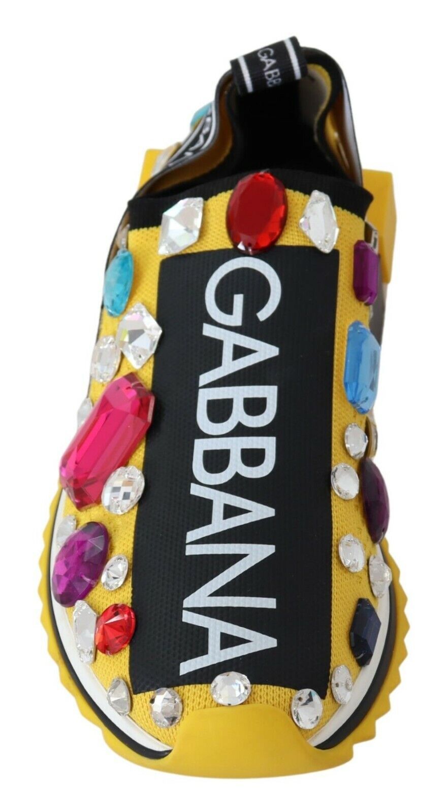 Dolce & Gabbana Embellished Yellow Sorrento Sneakers Dolce & Gabbana