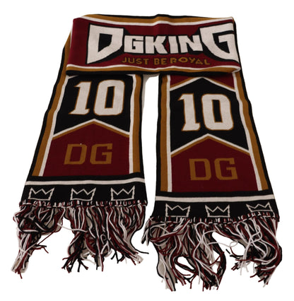 Dolce & Gabbana Elegant DG King Wool & Cashmere Scarf Dolce & Gabbana