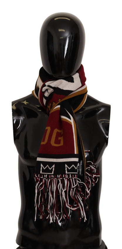 Dolce & Gabbana Elegant DG King Wool & Cashmere Scarf Dolce & Gabbana