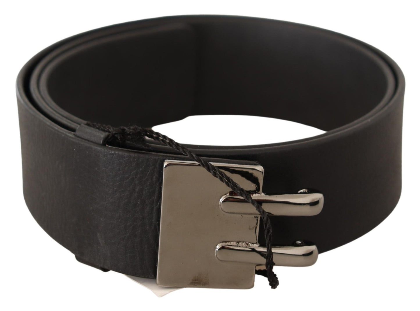 Costume National Elegant Black Leather Fashion Belt Costume National