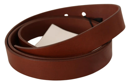 Costume National Elegant Brown Leather Fashion Belt Costume National