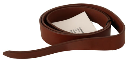 Costume National Elegant Brown Leather Fashion Belt Costume National