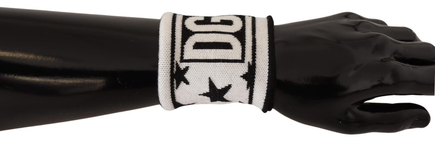 Dolce & Gabbana Elegant Monochrome Wool Wristband Set Dolce & Gabbana