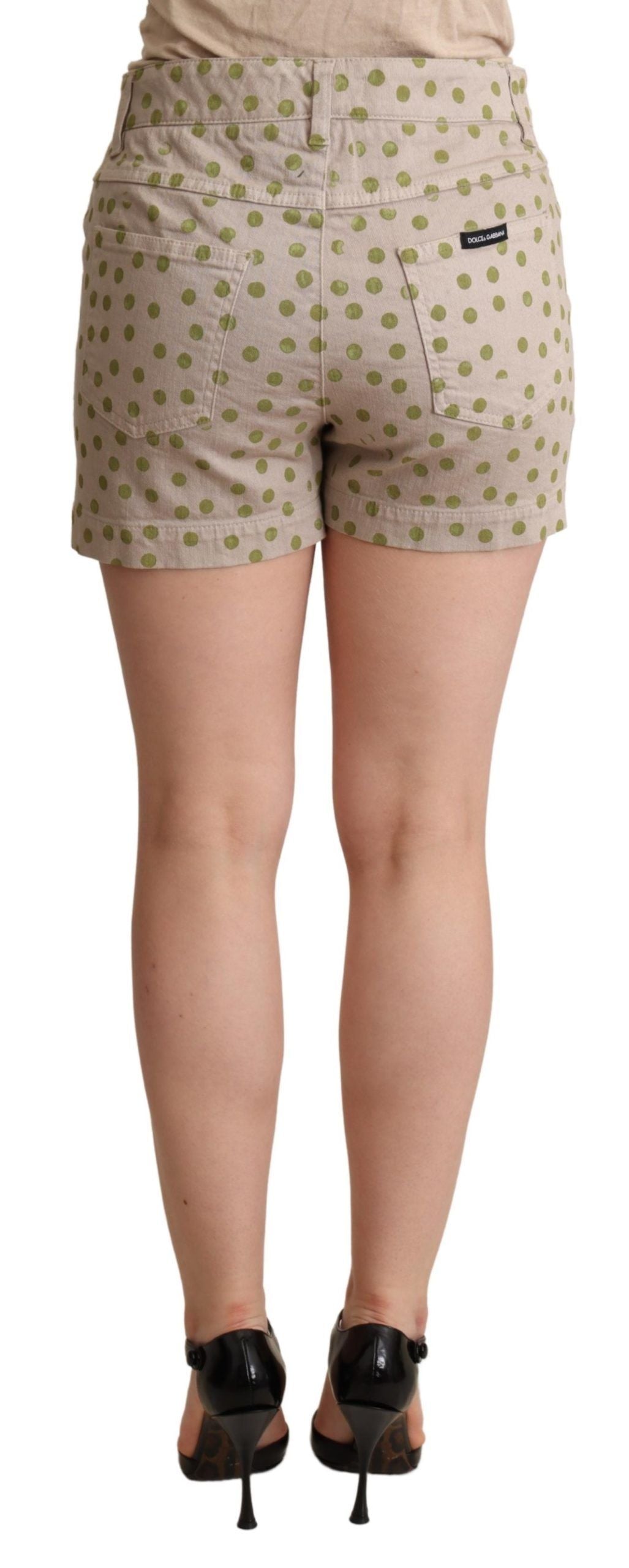 Dolce & Gabbana Chic Polka Dot Cotton Stretch Shorts Dolce & Gabbana