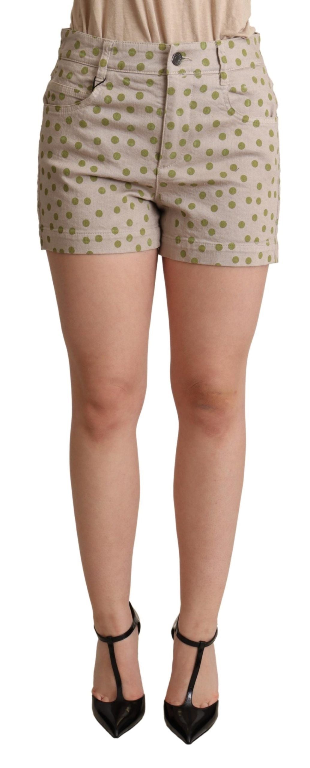 Dolce & Gabbana Chic Polka Dot Cotton Stretch Shorts Dolce & Gabbana