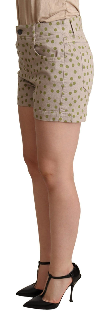 Dolce & Gabbana Chic Polka Dot Cotton Stretch Shorts Dolce & Gabbana