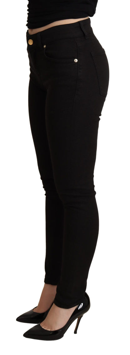 Dolce & Gabbana Elegant Mid-Waist Skinny Black Jeans Dolce & Gabbana