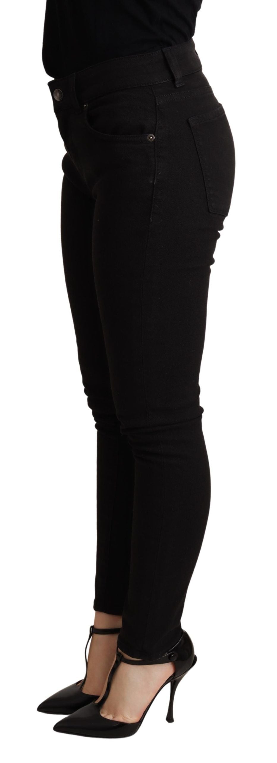 Dolce & Gabbana Elegant Slim Black Skinny Jeans Dolce & Gabbana