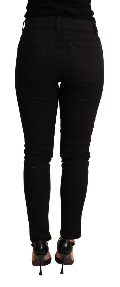 Dolce & Gabbana Elegant Slim Black Skinny Jeans Dolce & Gabbana