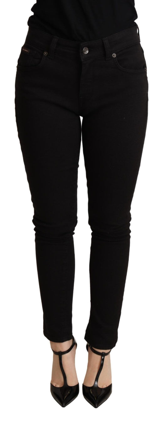 Dolce & Gabbana Elegant Slim Black Skinny Jeans Dolce & Gabbana