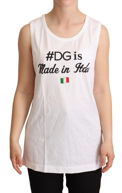 Dolce & Gabbana Elegant Sleeveless Cotton Tank Top Dolce & Gabbana