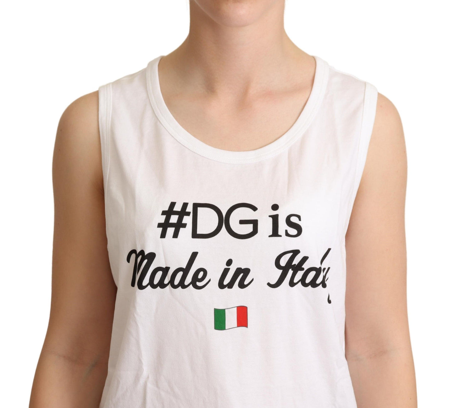 Dolce & Gabbana Elegant Sleeveless Cotton Tank Top Dolce & Gabbana