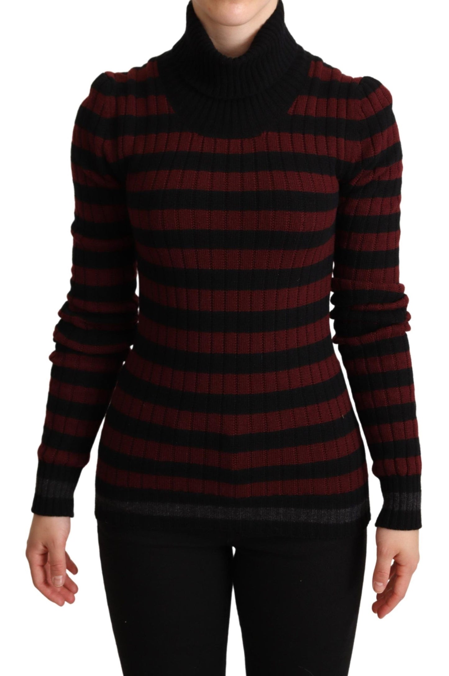 Dolce & Gabbana Chic Striped Wool-Cashmere Sweater Dolce & Gabbana