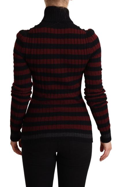 Dolce & Gabbana Chic Striped Wool-Cashmere Sweater Dolce & Gabbana