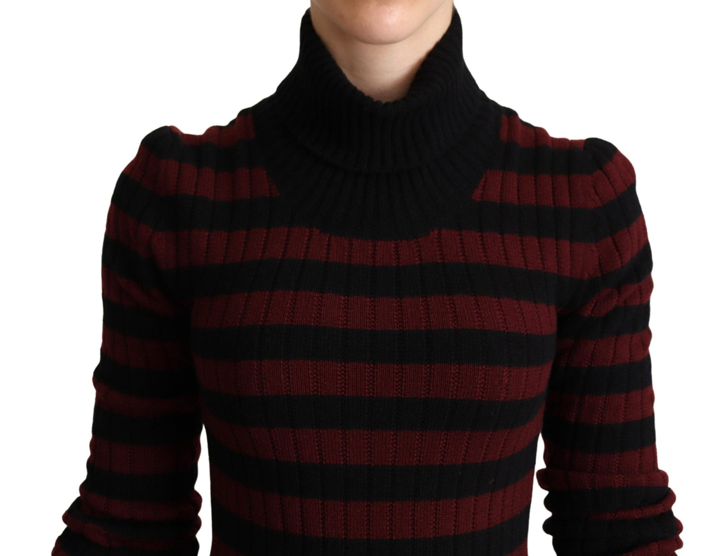 Dolce & Gabbana Chic Striped Wool-Cashmere Sweater Dolce & Gabbana