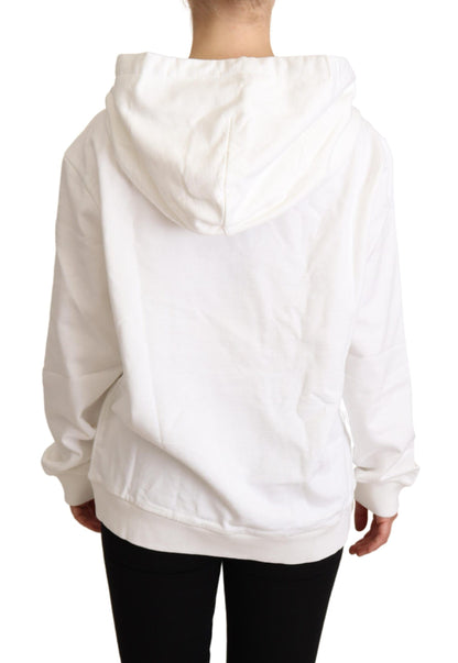 Dolce & Gabbana White L'Amore Motive Hooded Sweater Dolce & Gabbana