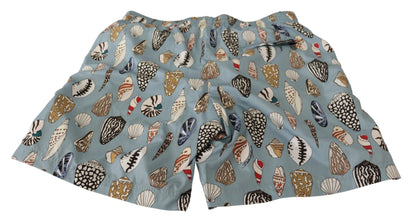 Dolce & Gabbana Elegant Seashell Print Swim Trunks Dolce & Gabbana