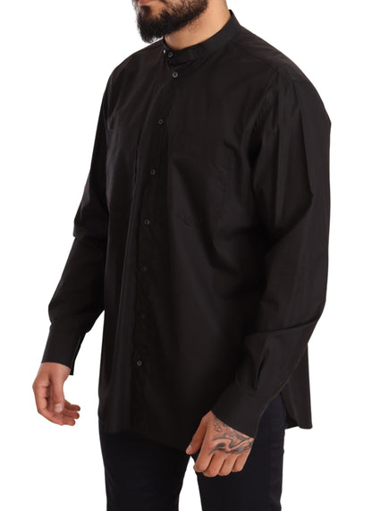 Dolce & Gabbana Elegant Black 100% Cotton Men's Shirt Dolce & Gabbana