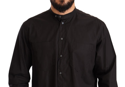 Dolce & Gabbana Elegant Black 100% Cotton Men's Shirt Dolce & Gabbana