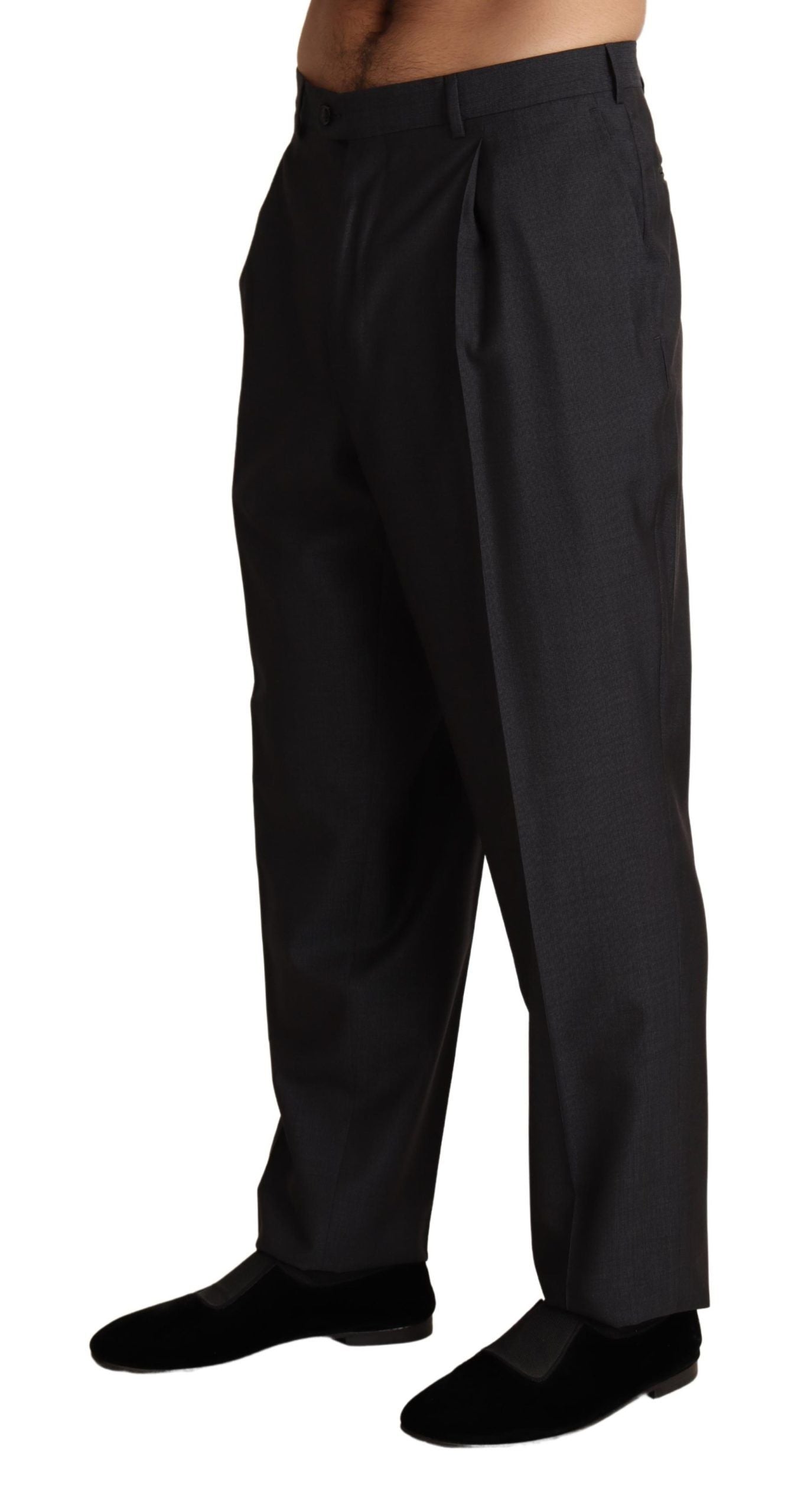 Dolce & Gabbana Elegant Gray Skinny Dress Trousers Dolce & Gabbana