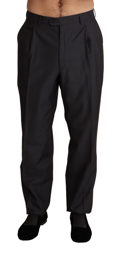 Dolce & Gabbana Elegant Gray Skinny Dress Trousers Dolce & Gabbana