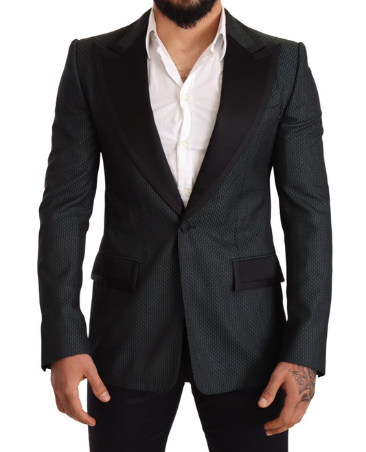 Dolce & Gabbana Elegant Patterned Slim Fit Blazer Jacket Dolce & Gabbana