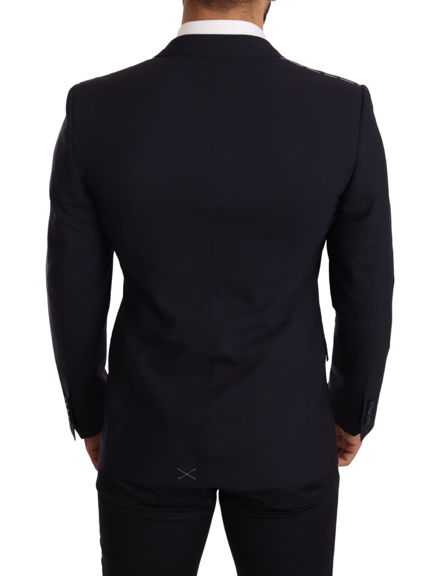 Dolce & Gabbana Elegant Navy Martini Blazer by Renowned Tailors Dolce & Gabbana