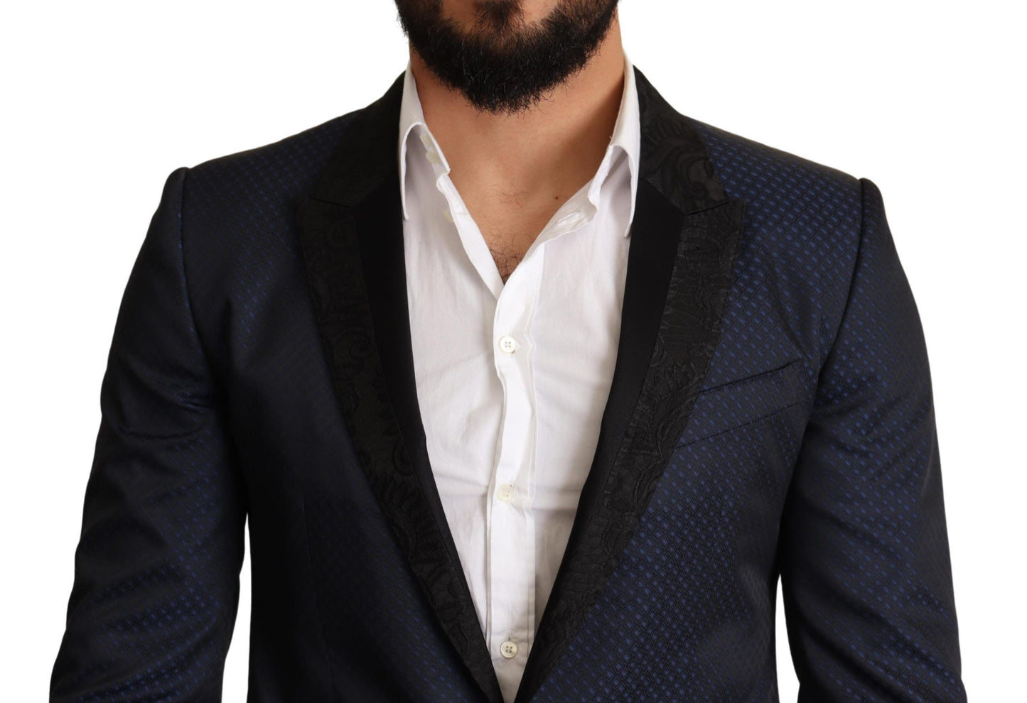 Dolce & Gabbana Elegant Blue Slim Fit Martini Blazer Dolce & Gabbana