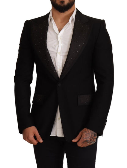 Dolce & Gabbana Elegant Slim Fit Black Blazer Jacket Dolce & Gabbana