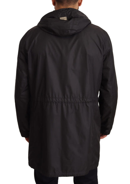 Dolce & Gabbana Elegant Black Hooded Blouson Jacket Dolce & Gabbana