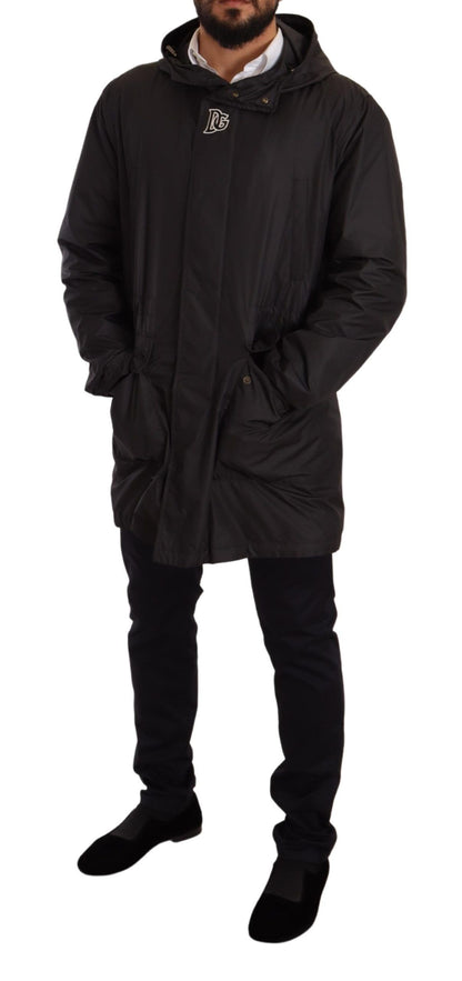 Dolce & Gabbana Elegant Black Hooded Blouson Jacket Dolce & Gabbana