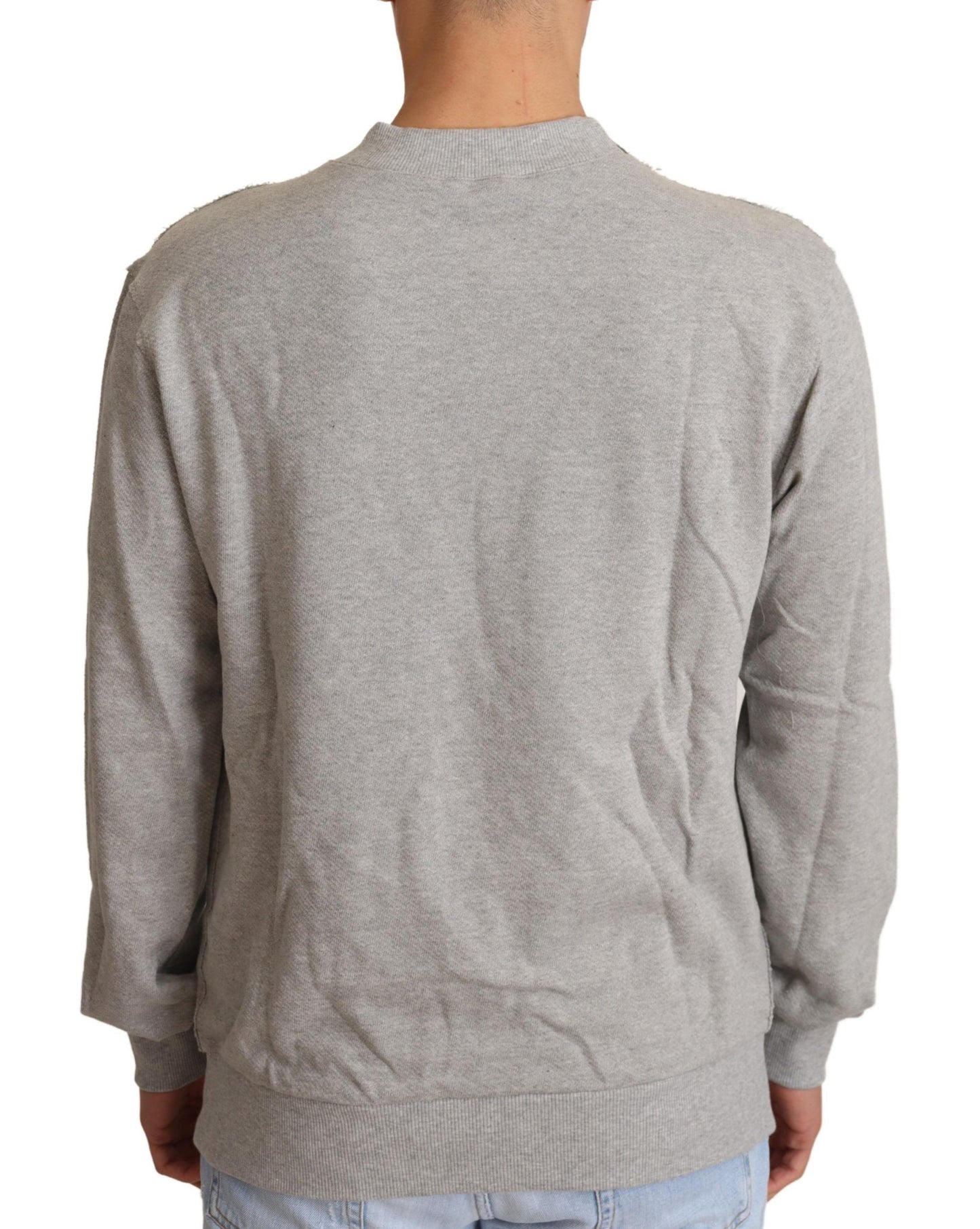 Dolce & Gabbana Sophisticated Gray Crewneck Sweater Dolce & Gabbana