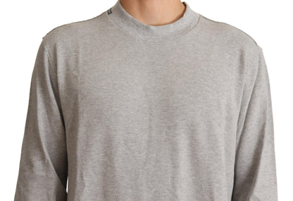 Dolce & Gabbana Sophisticated Gray Crewneck Sweater Dolce & Gabbana