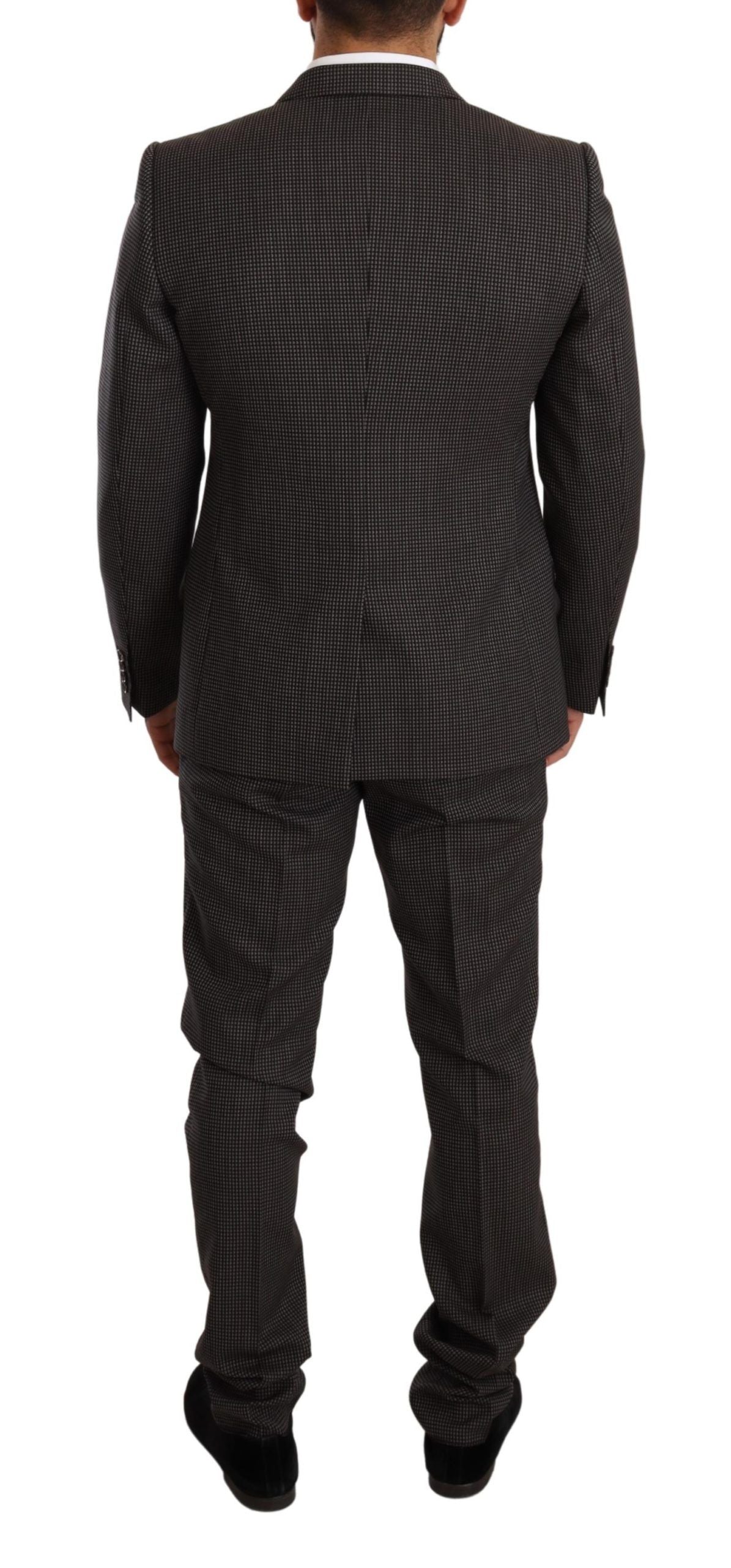 Dolce & Gabbana Elegant Gray Martini Woolen Suit Set Dolce & Gabbana