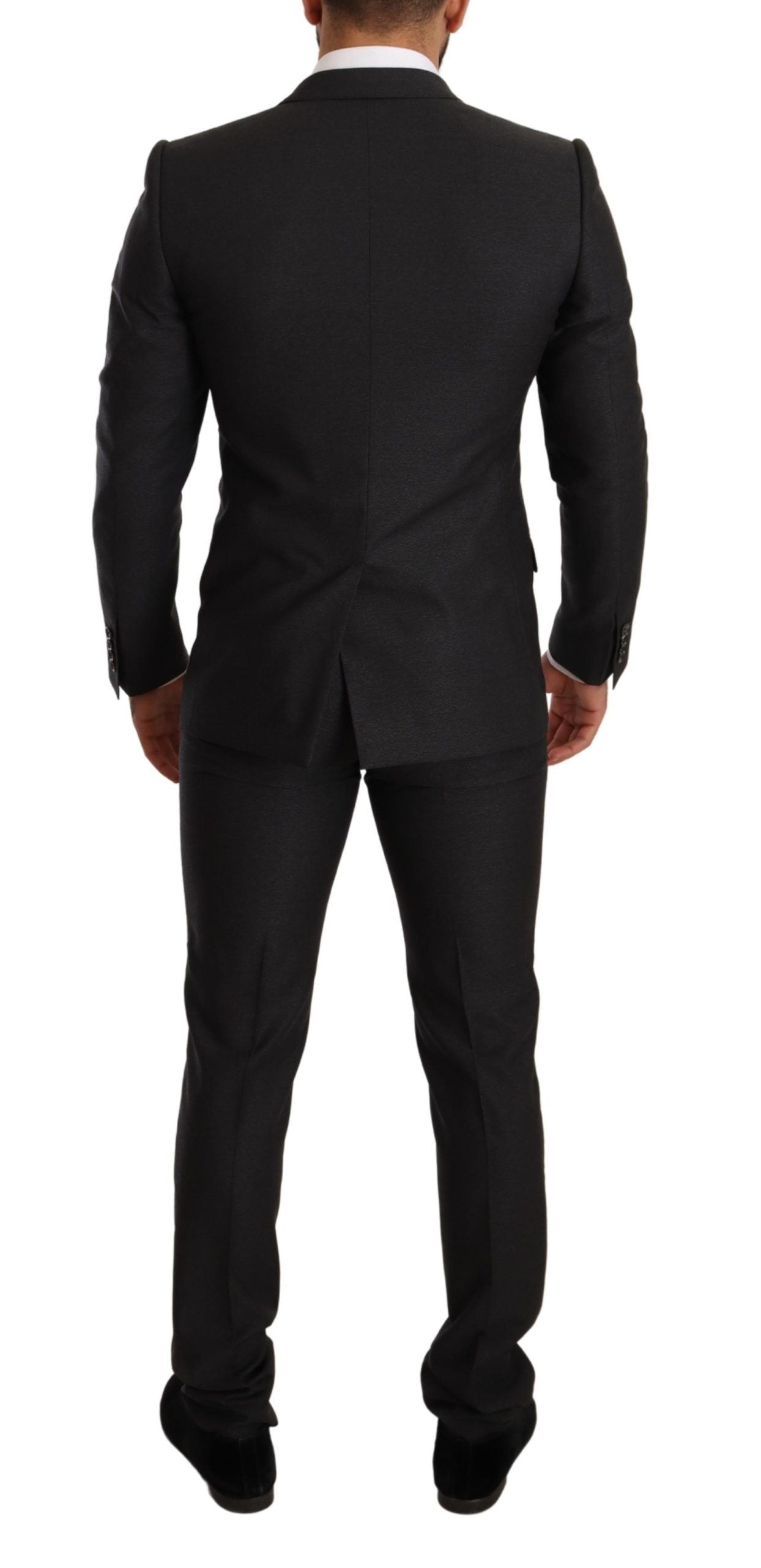 Dolce & Gabbana Elegant Gray Martini Wool Suit Dolce & Gabbana